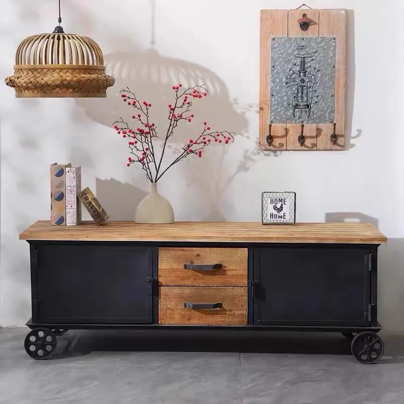 Meal Prep Restaurant - Industrial Style Solid Wood Dining Side