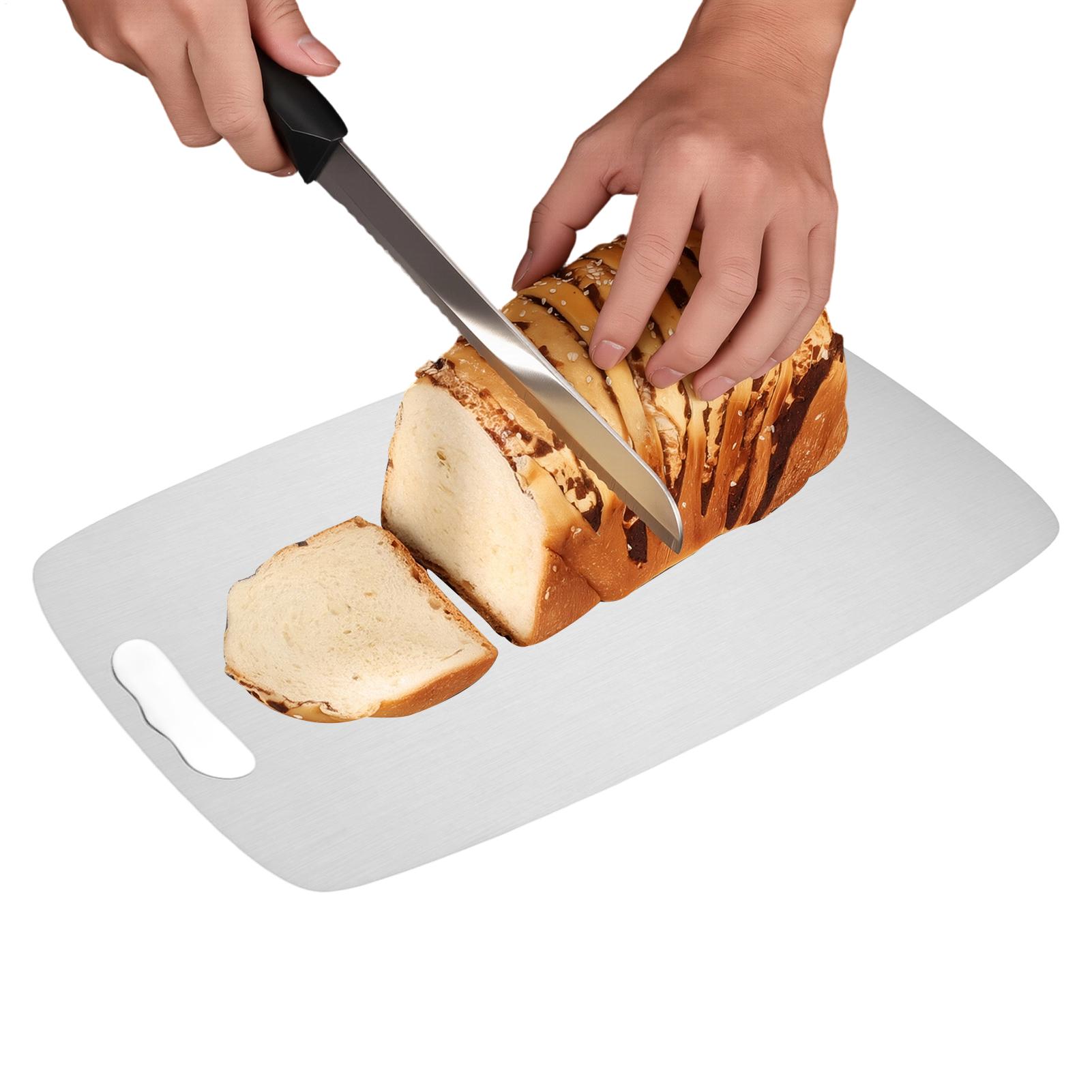 Meal Prep With Chicken - 1.2mm Thickness Stainless Steel Chopping Board