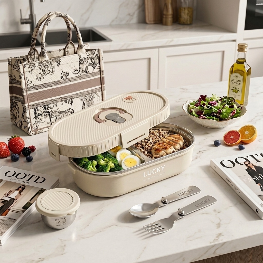 Meal Prep Or Prep Meal - Microwavable 304 Stainless Steel Bento Lunch