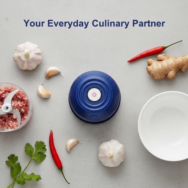 Meal Prep Or Prep Meal - Cordless 260ML Electric Garlic Chopper Mini