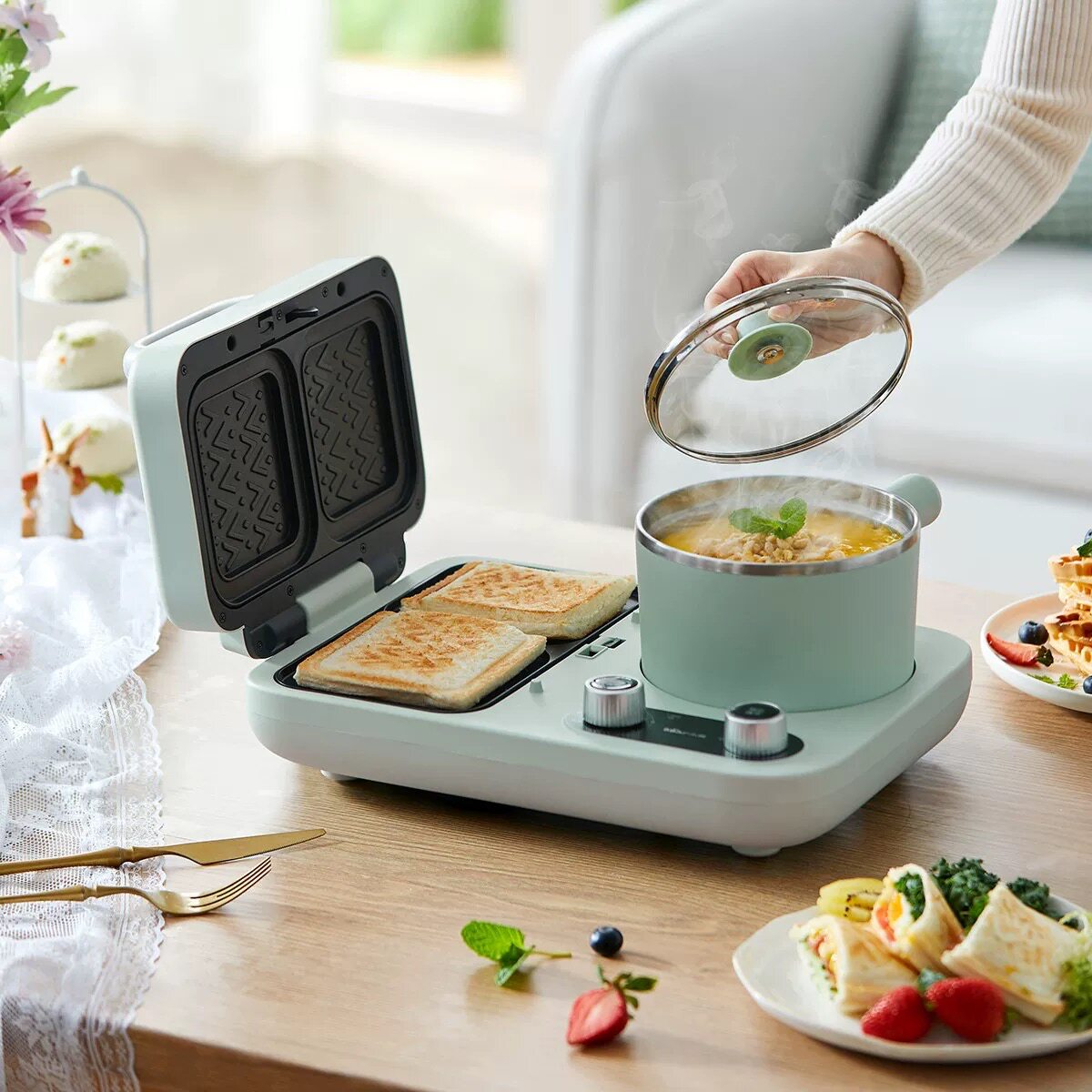 Sandwich Maker Breakfast Machi - Breakfast Sandwich Press recension och pris