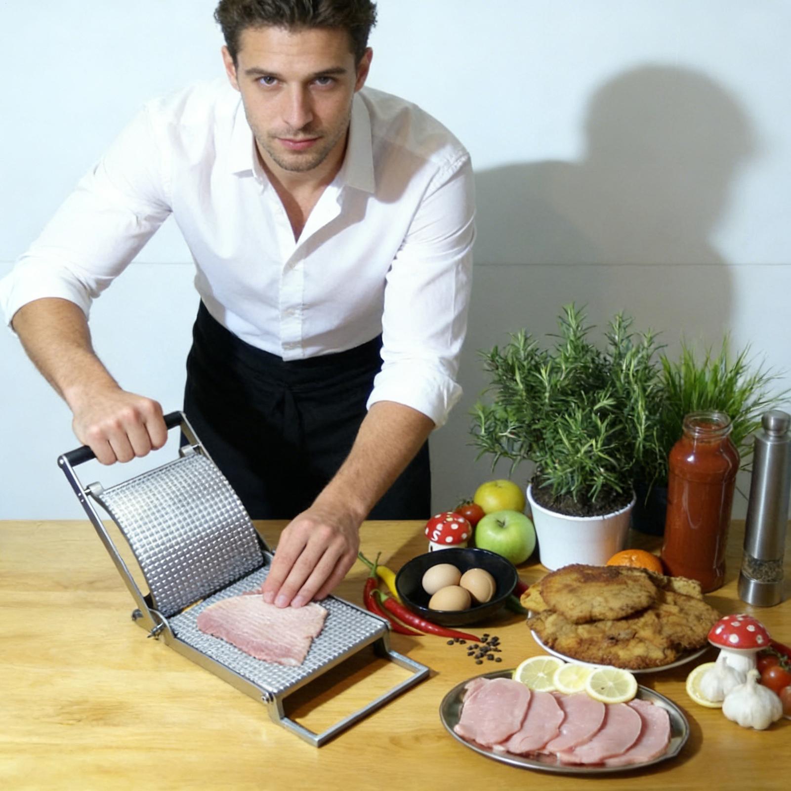 Meat Tenderizer Stainless Stee - Meal Prep With Chicken recension och pris