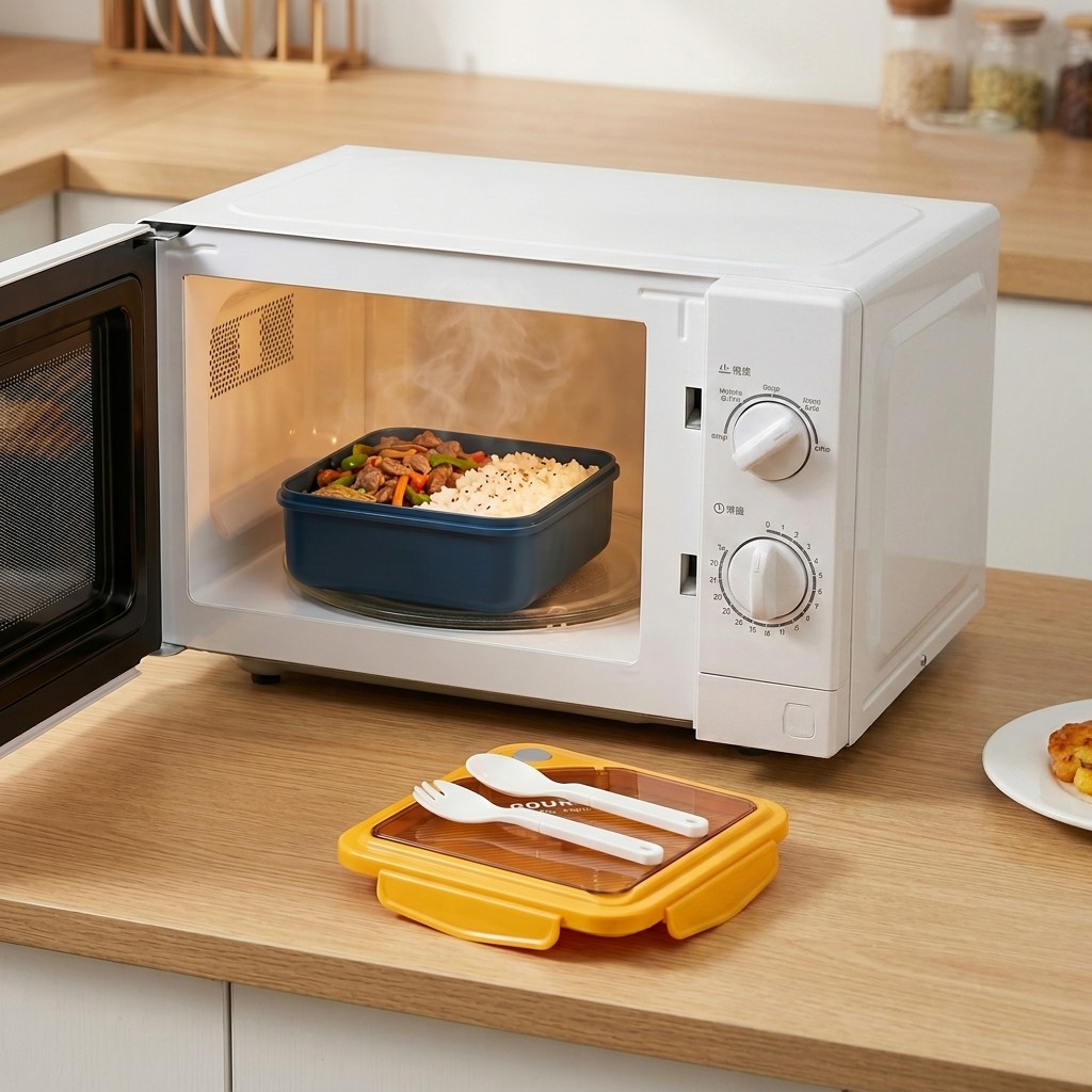 Microwavable Plastic Bento Lun - Meal Prep Or Prep Meal recension och pris