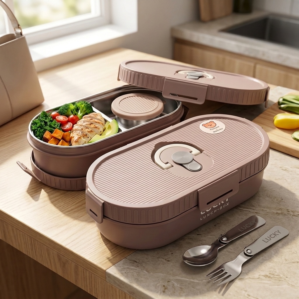 Microwavable 304 Stainless Ste - Meal Prep Or Prep Meal recension och pris