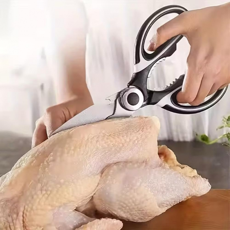 Stainless Steel Kitchen Shears - Meal Prep With Chicken recension och pris