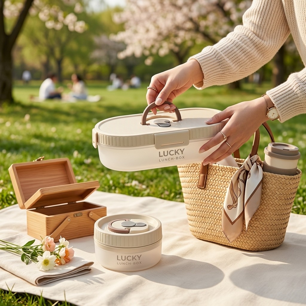 Portable Bento Lunch Box Set L - Meal Prep Or Prep Meal recension och pris