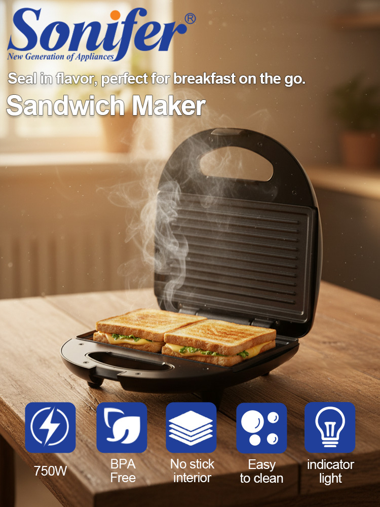 Sandwich Maker Sonifer SF-6173 - Breakfast Sandwich Press recension och pris