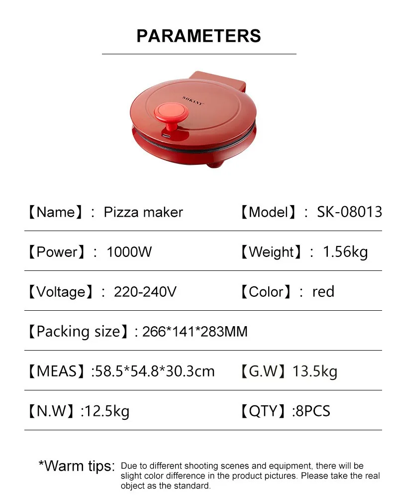 110V Electric Pizza Machine, D - Breakfast Sandwich Press recension och pris