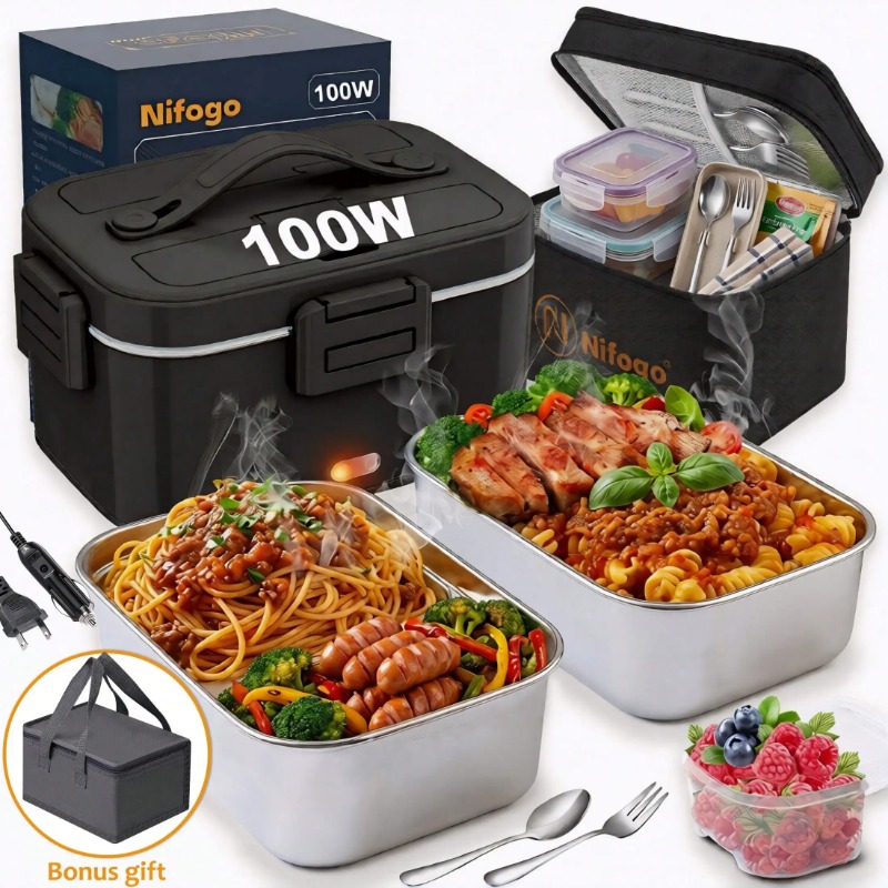 100W Electric Heated Lunch Box - Meal Prep Bag recension och pris