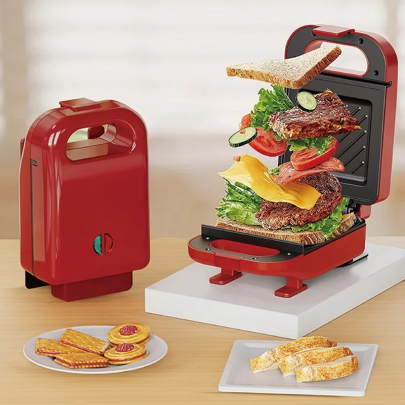 Waffle Maker Toaster Multifunc - Breakfast Sandwich Press recension och pris
