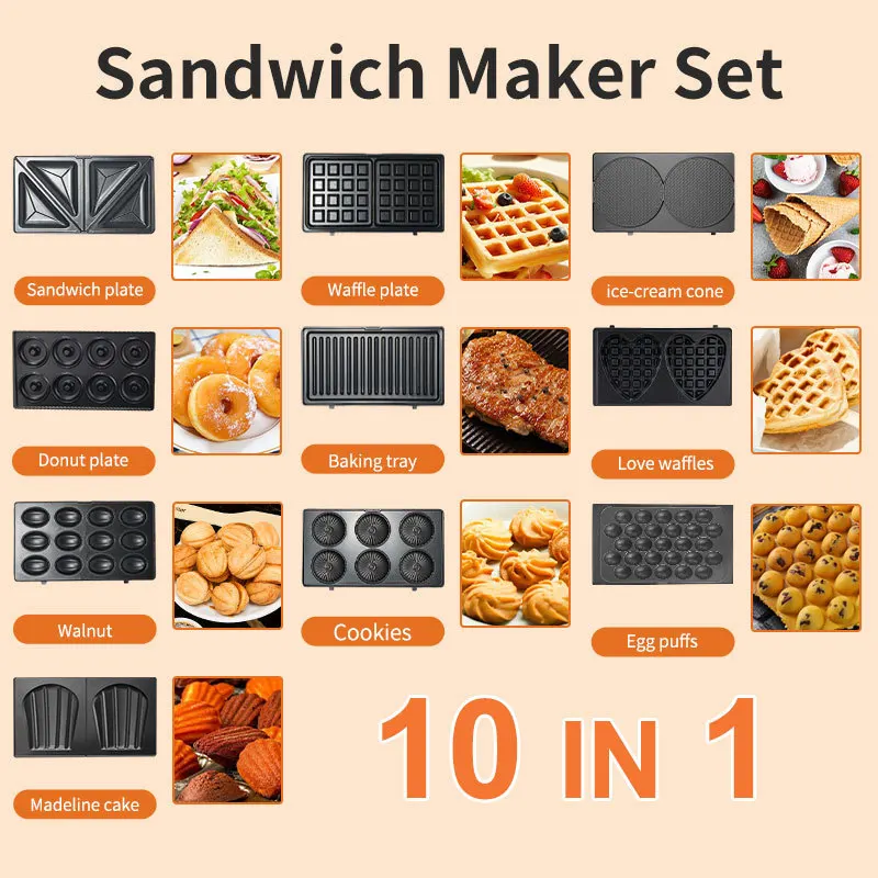 220/110V Household Appliances  - Breakfast Sandwich Press recension och pris