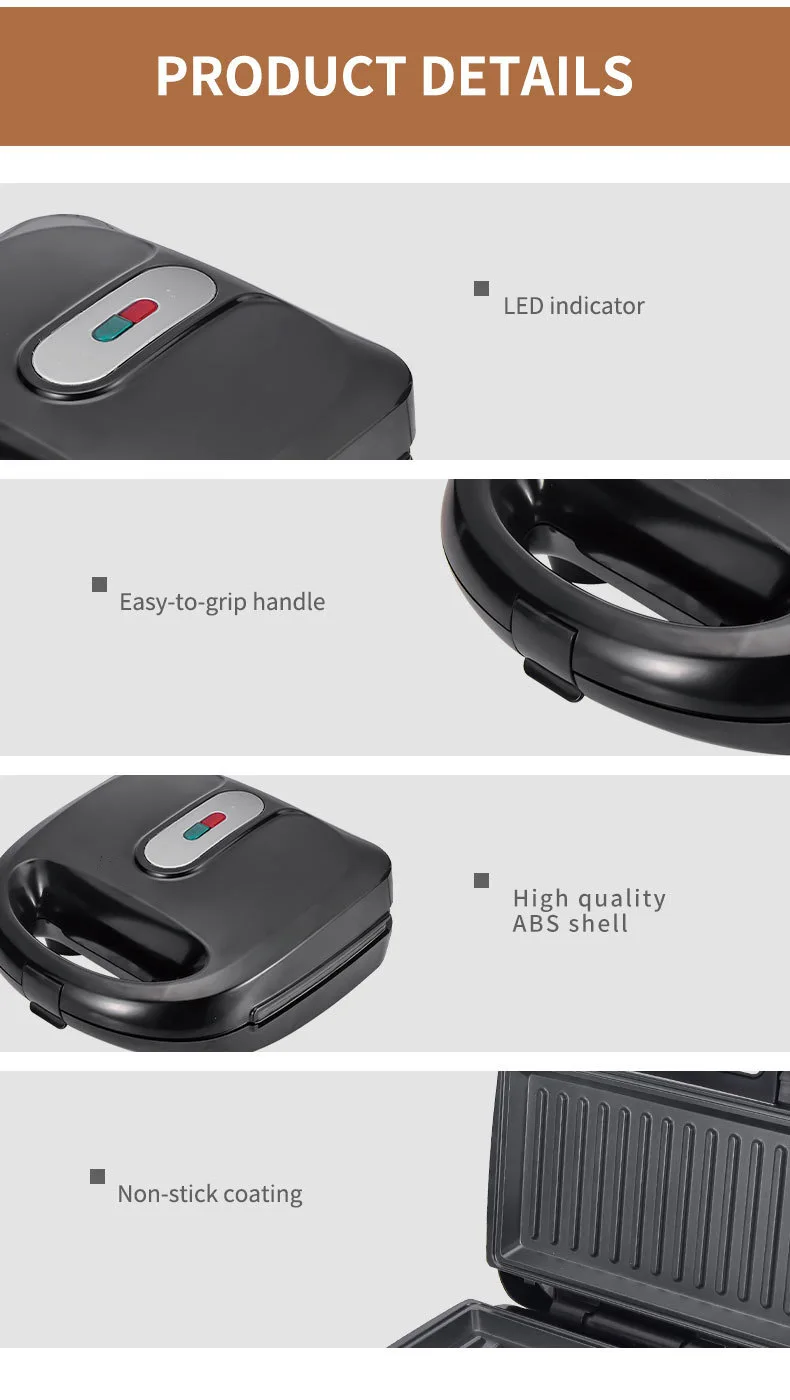 220/110V Household Appliances  - Breakfast Sandwich Press recension och pris