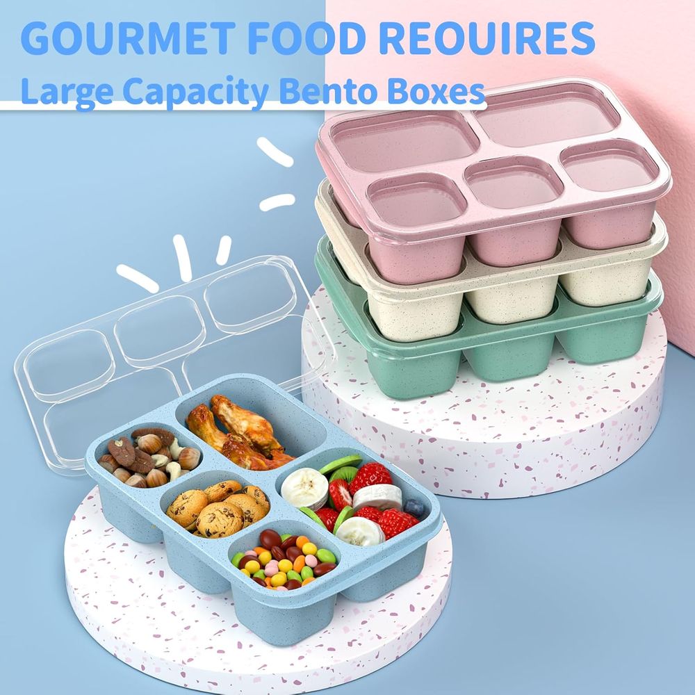 Adult Lunch Box - 4 Pack, 5-Co - Meal Prep Or Prep Meal recension och pris
