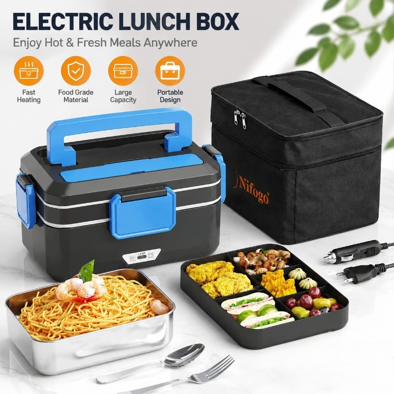 Dual‑Use Electric Heated Lunch - Meal Prep Bag recension och pris