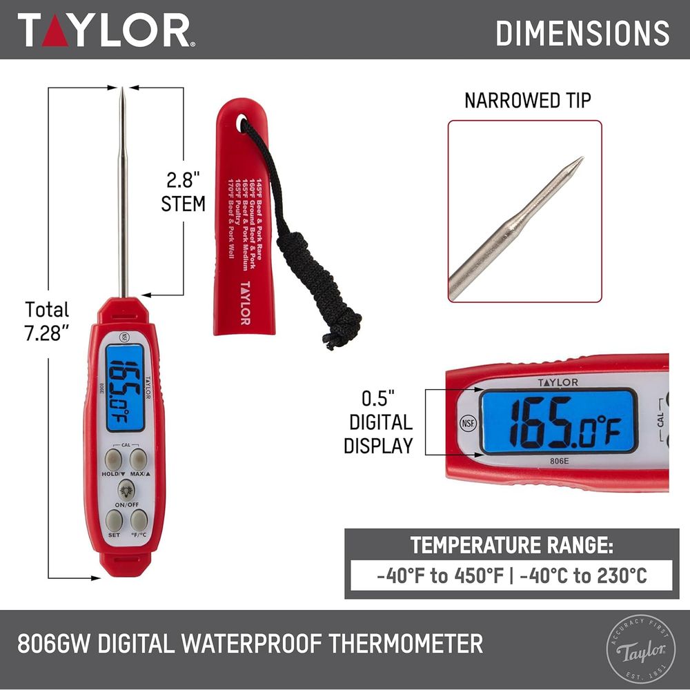 Digital Read Meat Thermometer  - Meal Prep With Chicken recension och pris