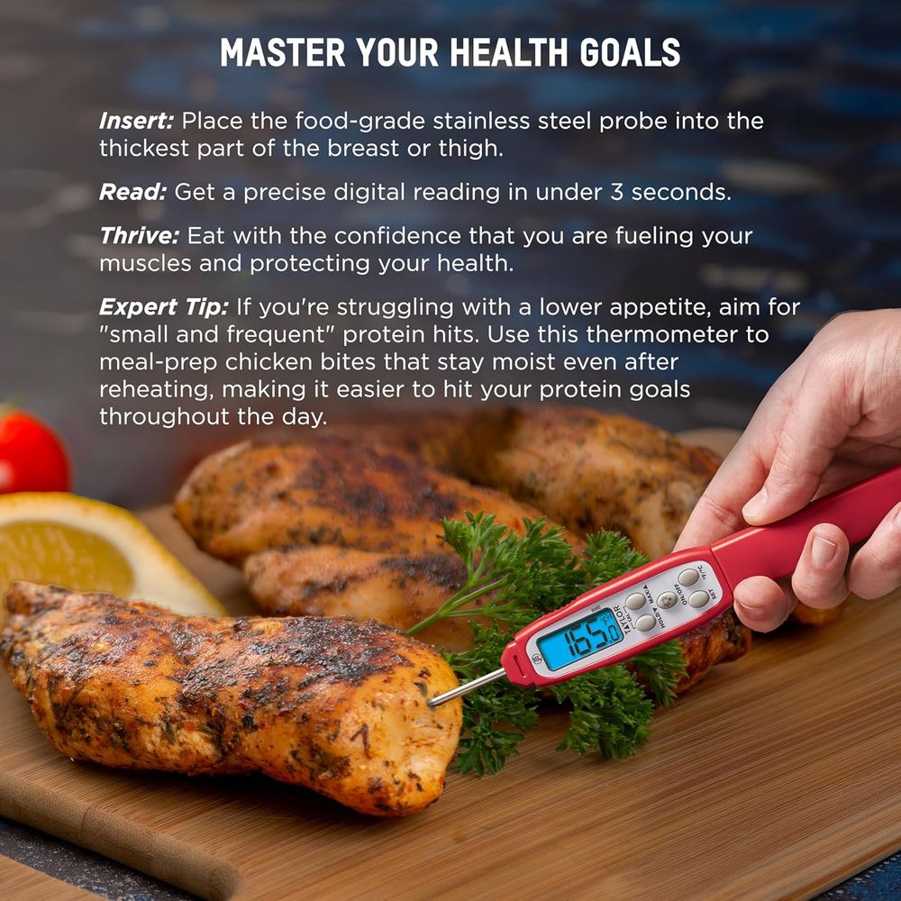 Digital Read Meat Thermometer  - Meal Prep With Chicken recension och pris