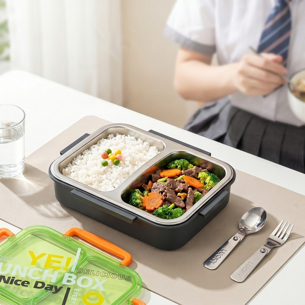 Microwavable 304 Stainless Ste - Meal Prep Or Prep Meal recension och pris