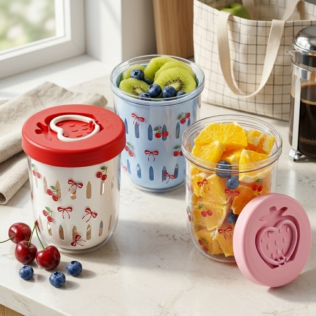 Plastic Salad Container with L - Meal Prep Or Prep Meal recension och pris