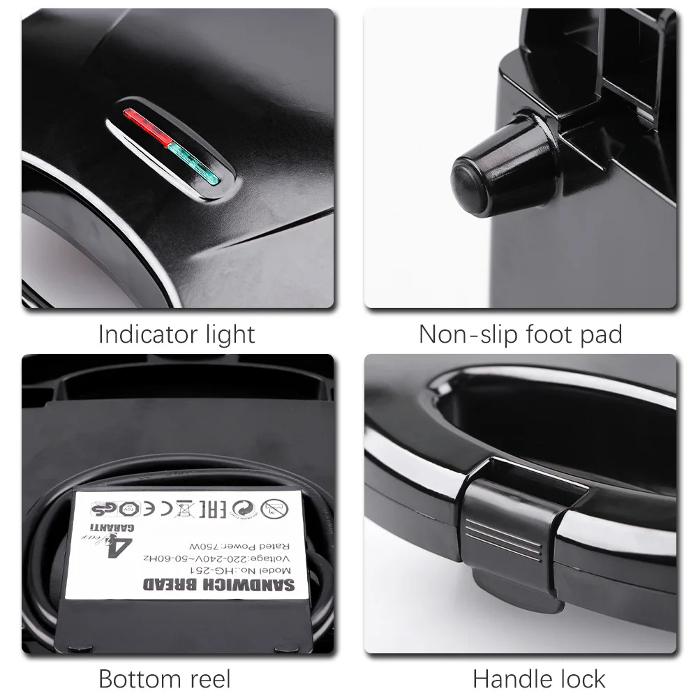 110V-220V Household Appliances - Breakfast Sandwich Press recension och pris