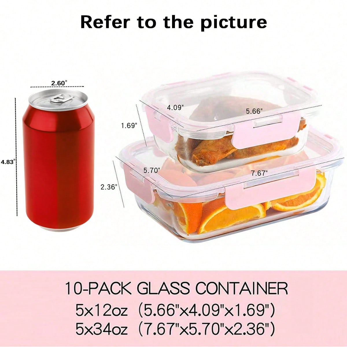 10 Pack Glass Meal Prep Contai - Meal Prep For Office recension och pris